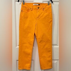 Rare Christopher orange Jeans size 4